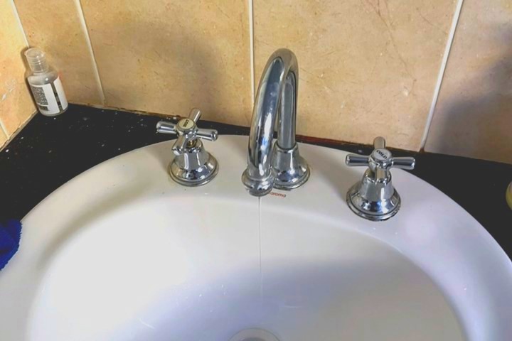 Basin tapware repaired and sealed